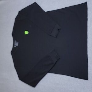 Monster Thermal Shirt Mens 2XL Black Embroidered Logo Stretch Lightweight